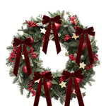 Burgundy Velvet Christmas Bows set of 12 - GOT THIS 4 YOU