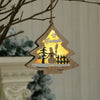 Light-Up Wooden Christmas Ornaments – Single or 5-Piece Set. - GOT THIS 4 YOU