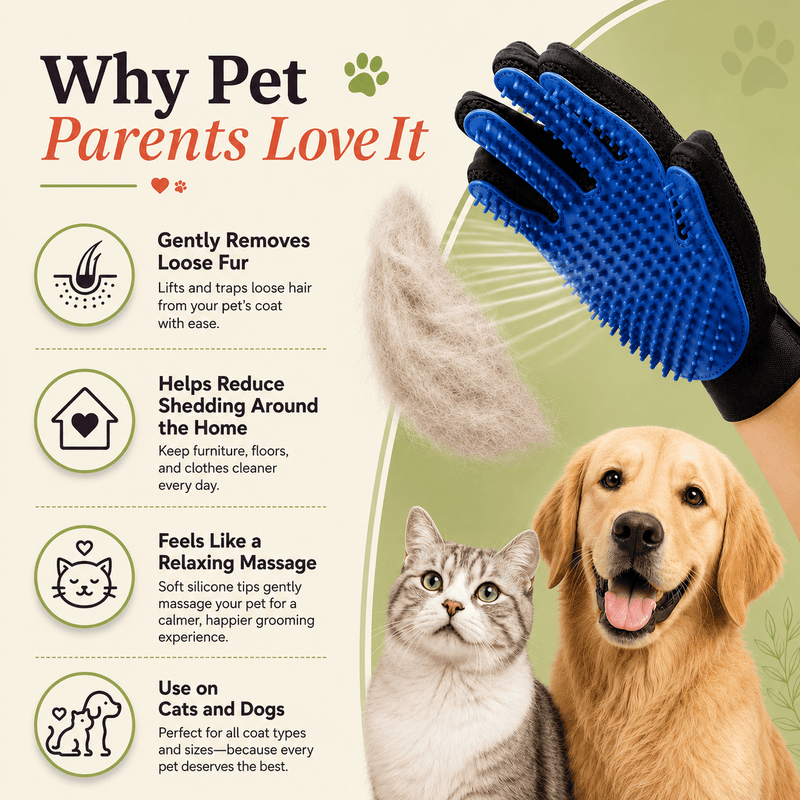 Silicone Pet Grooming Glove - GOT THIS 4 YOU