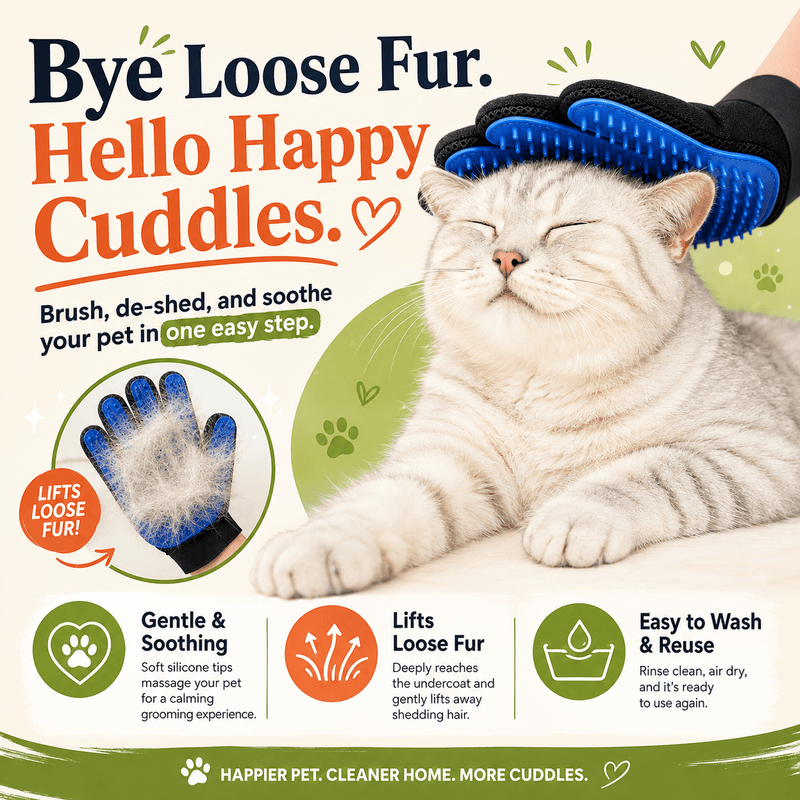 Silicone Pet Grooming Glove - GOT THIS 4 YOU