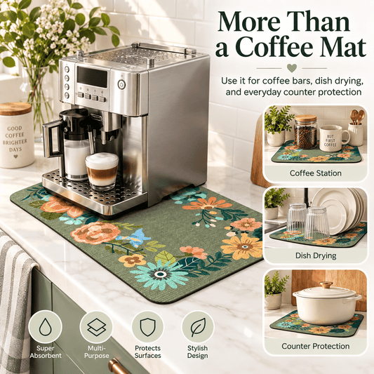 Absorbent Coffee Bar Mat - GOT THIS 4 YOU