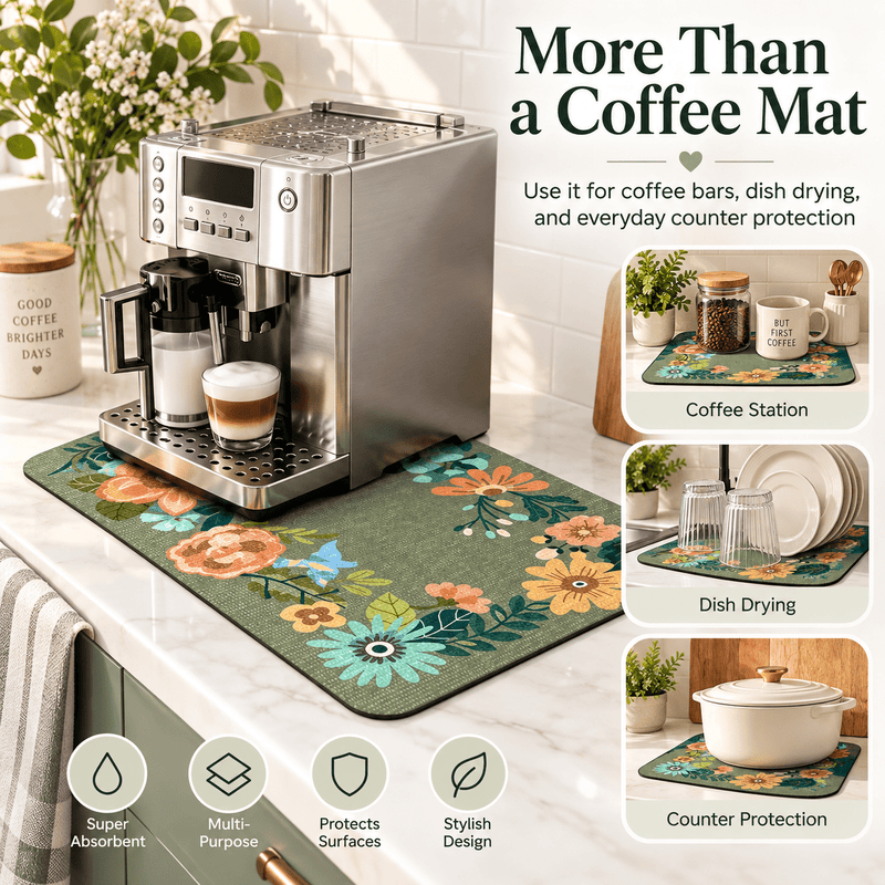 Absorbent Coffee Bar Mat - GOT THIS 4 YOU