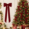 Burgundy Velvet Christmas Bows set of 12 - GOT THIS 4 YOU