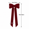Burgundy Velvet Christmas Bows set of 12 - GOT THIS 4 YOU
