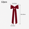 Burgundy Velvet Christmas Bows set of 12 - GOT THIS 4 YOU