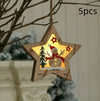 Light-Up Wooden Christmas Ornaments – Single or 5-Piece Set. - GOT THIS 4 YOU