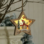 Light-Up Wooden Christmas Ornaments – Single or 5-Piece Set. - GOT THIS 4 YOU