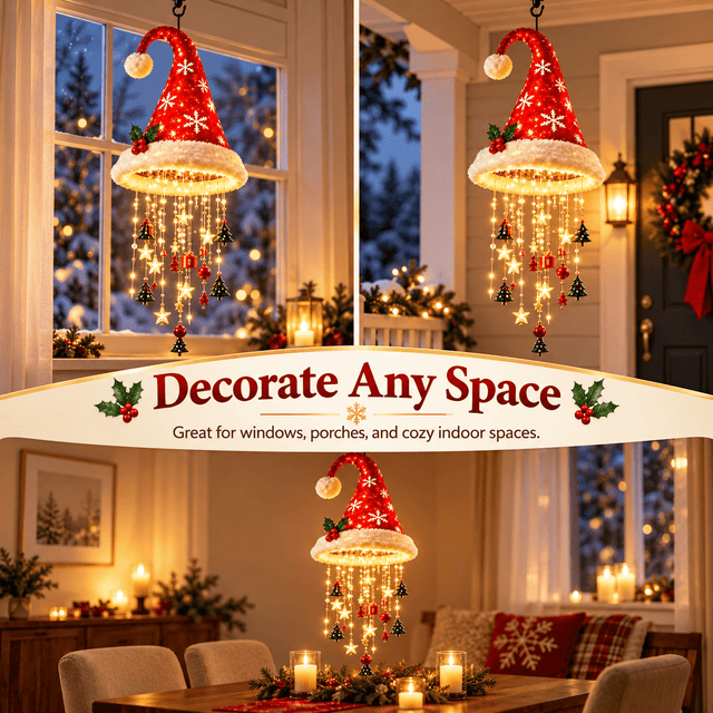 LED Christmas Hat Hanging Light - GOT THIS 4 YOU